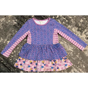 Matilda Jane Colorful Long Sleeve Dress for Girls sz 4